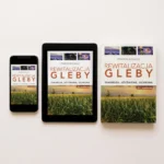 E-book „Rewitalizacja gleby” na telefonie i tablecie obok książki drukowanej