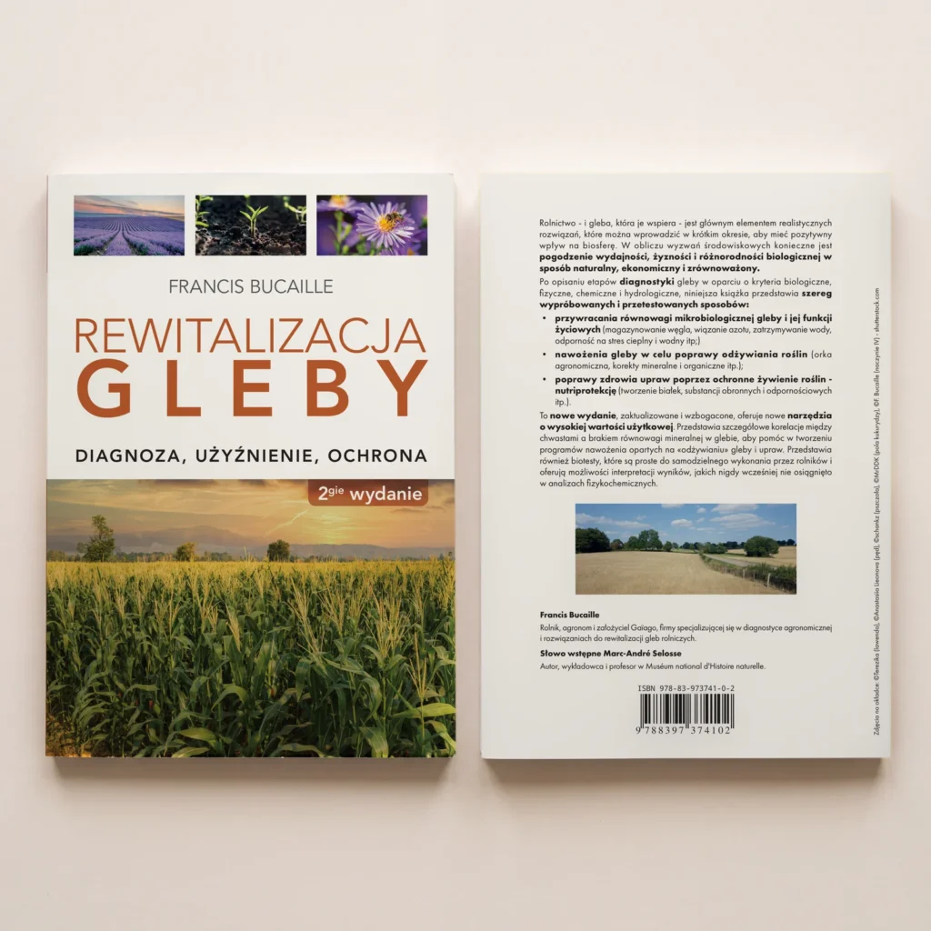 Przód i tył okładki książki „Rewitalizacja gleby”