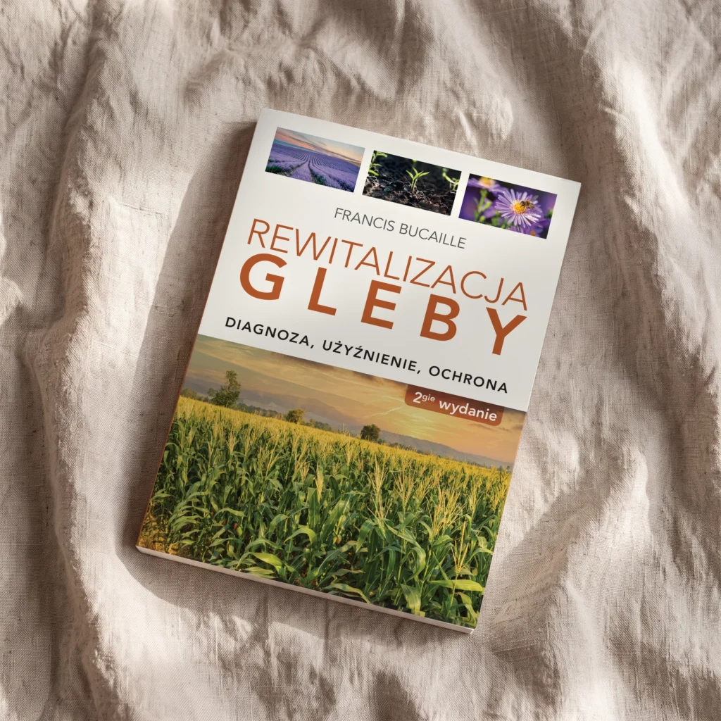 Książka „Rewitalizacja gleby” na lnianej tkaninie