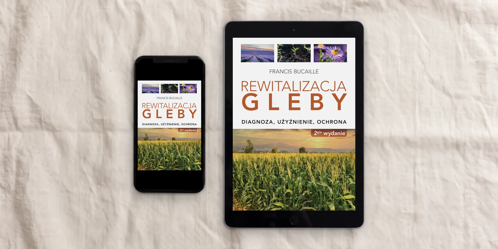 E-book „Rewitalizacja gleby” na telefonie i tablecie